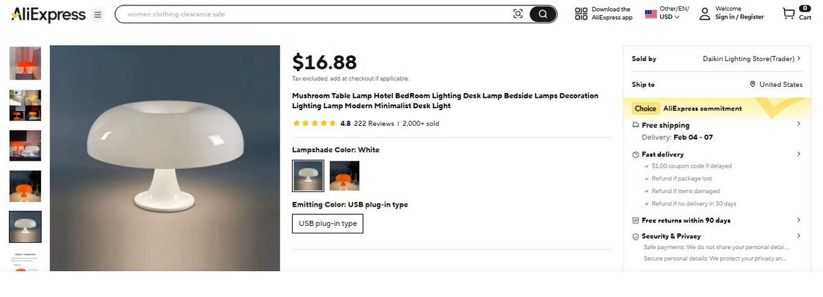 Designer Lamp best dropshipping products for q1