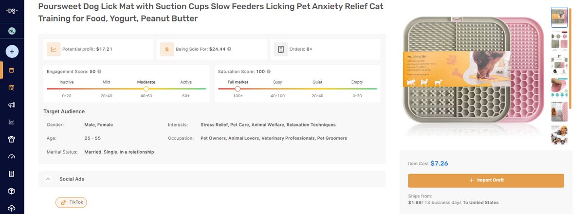 Lick Mat on AutoDS's Marketplace