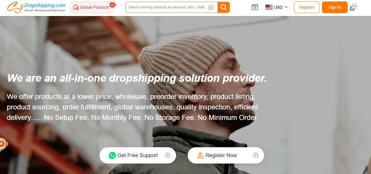 CJ Dropshipping platform
