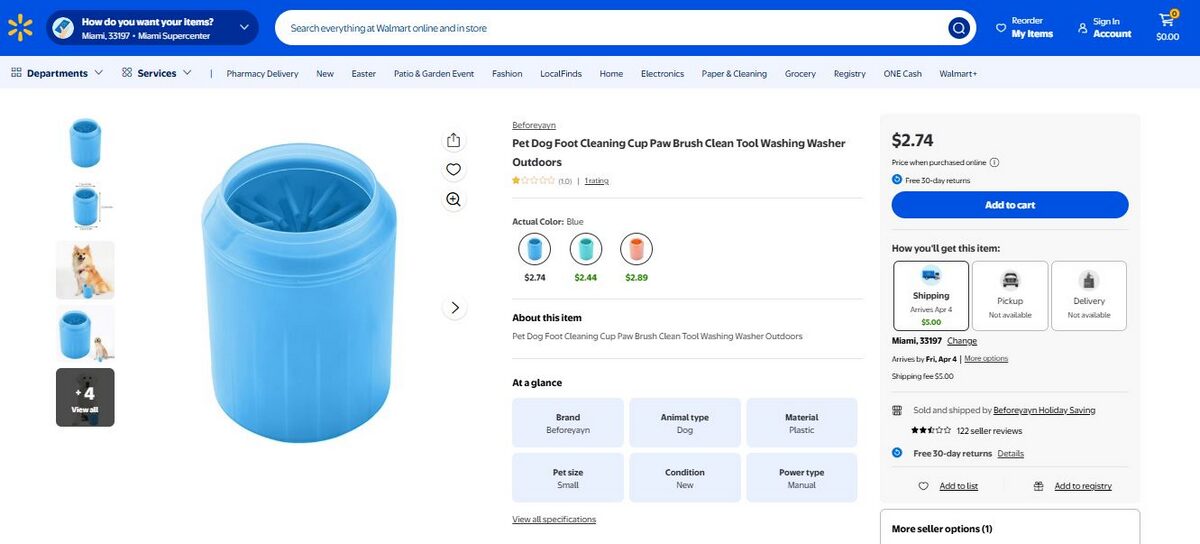 Paw Washer pet grooming tools for dropshipping