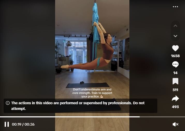 TikTok Ad Yoga Strap