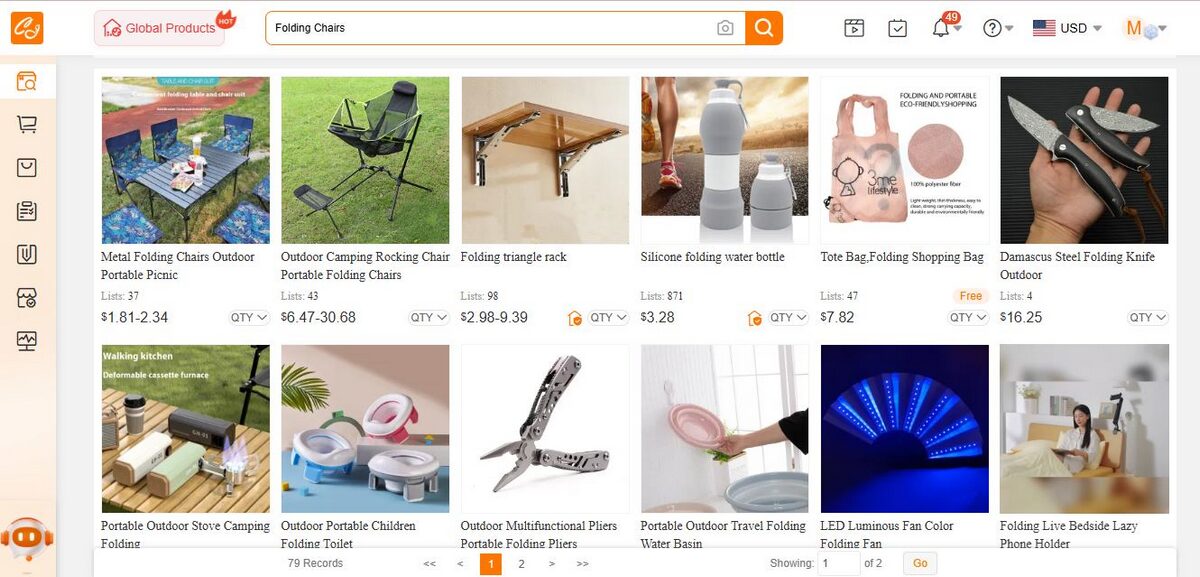 Folding Chairs for cj dropshipping australia