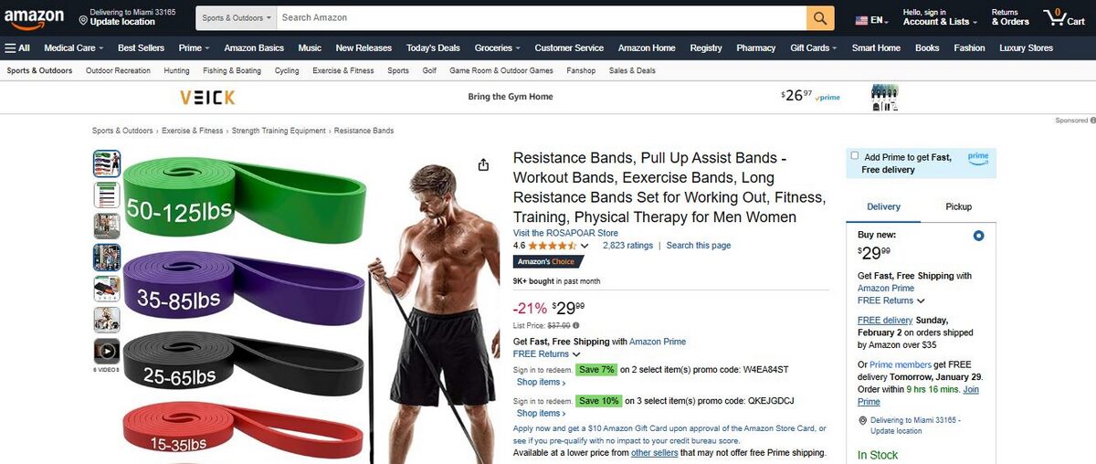Resistance Bands best dropshipping products for q1