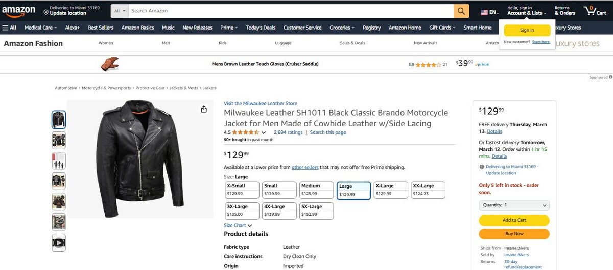 Leather Jackets Amazon