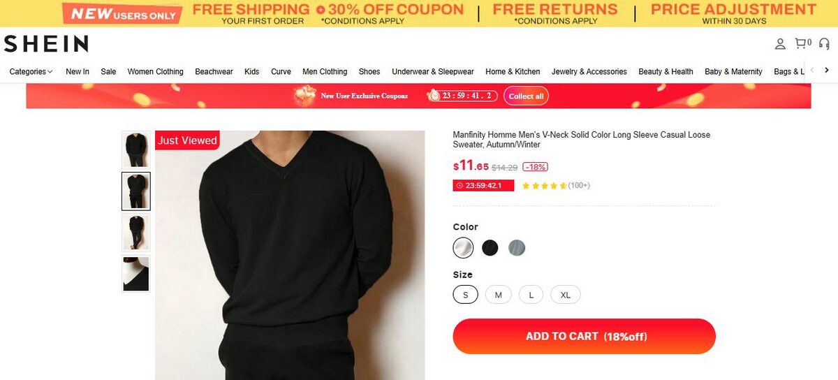 dropship mens clothing V-neck sweaters