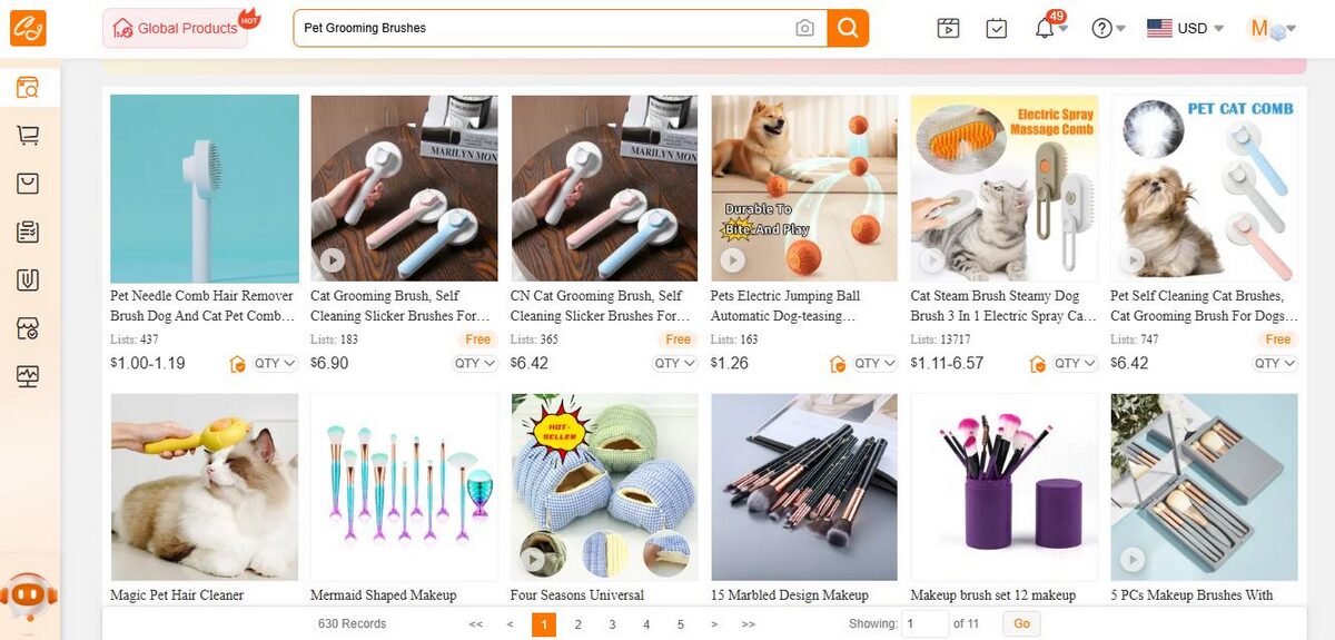 Pet Grooming Brushes