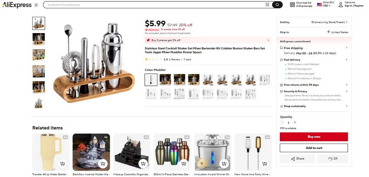 Barman Kit Best Products To Dropship