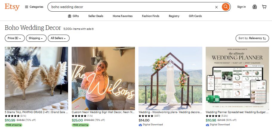 Rustic Wedding decor on Etsy