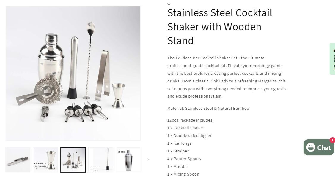 Barman Kit Best Products To Dropship Seller Website