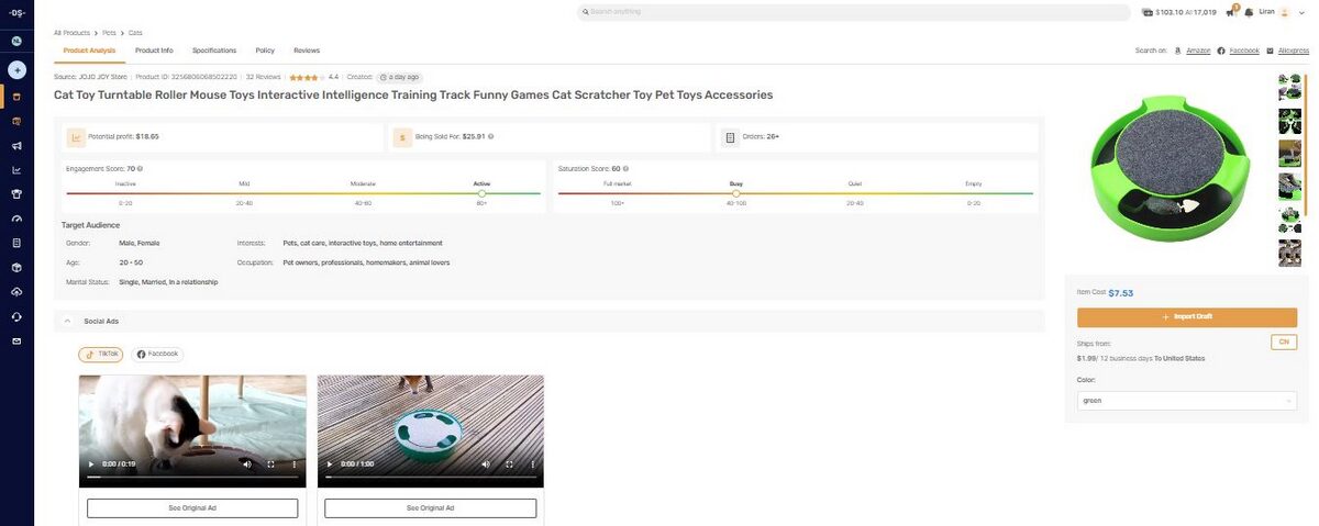 Interactive Cat Toys Products To Dropship