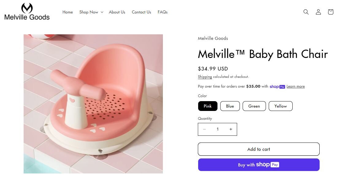 Baby Shower Products To Dropship Seller Website