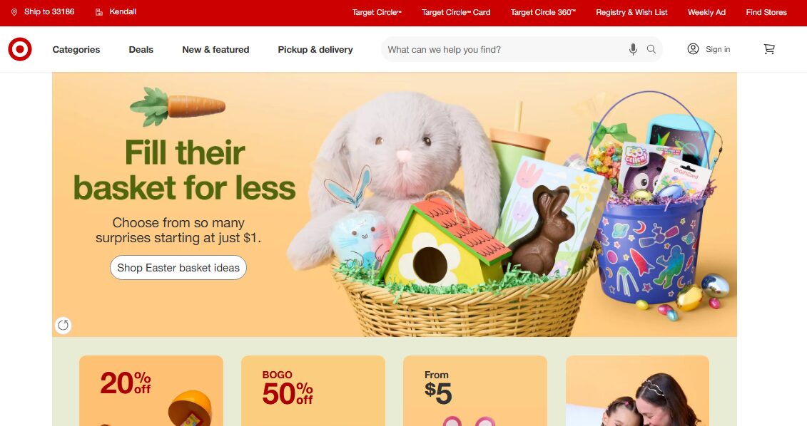 Target Homepage