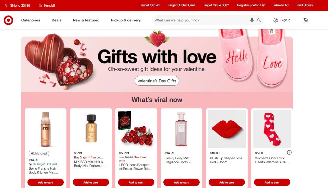 Target Landing Page
