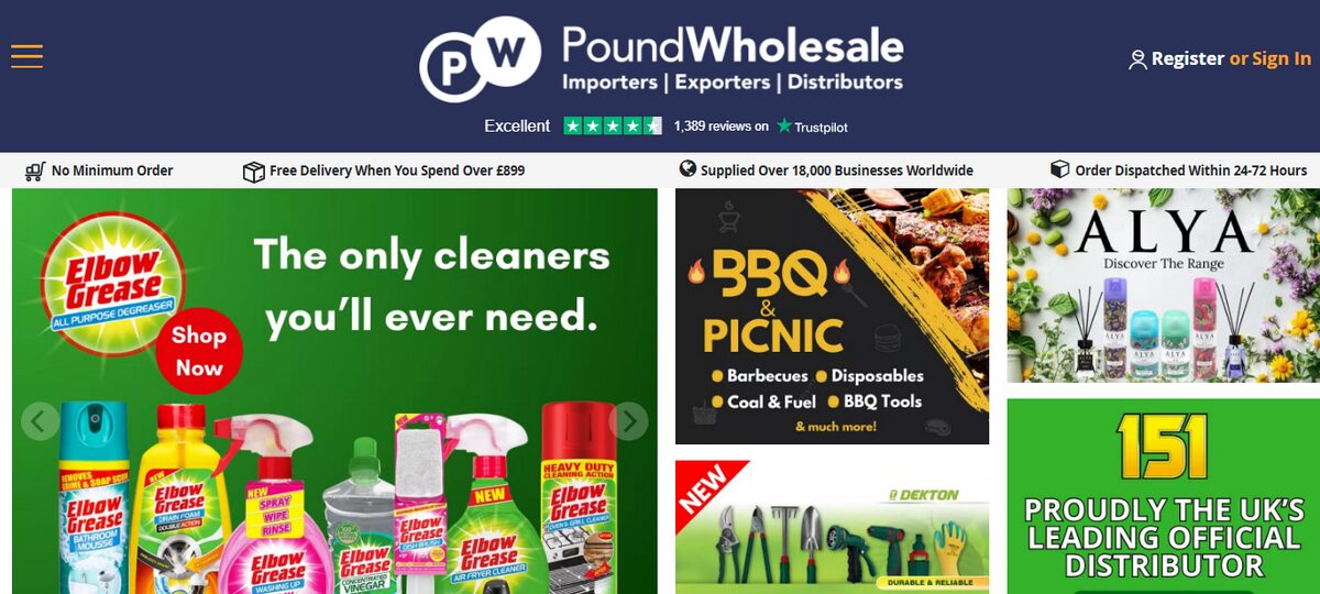 PoundWholesale uk wholesale supplier
