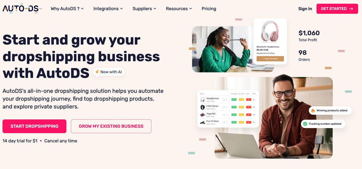 AutoDS How to dropship on TikTok Shop