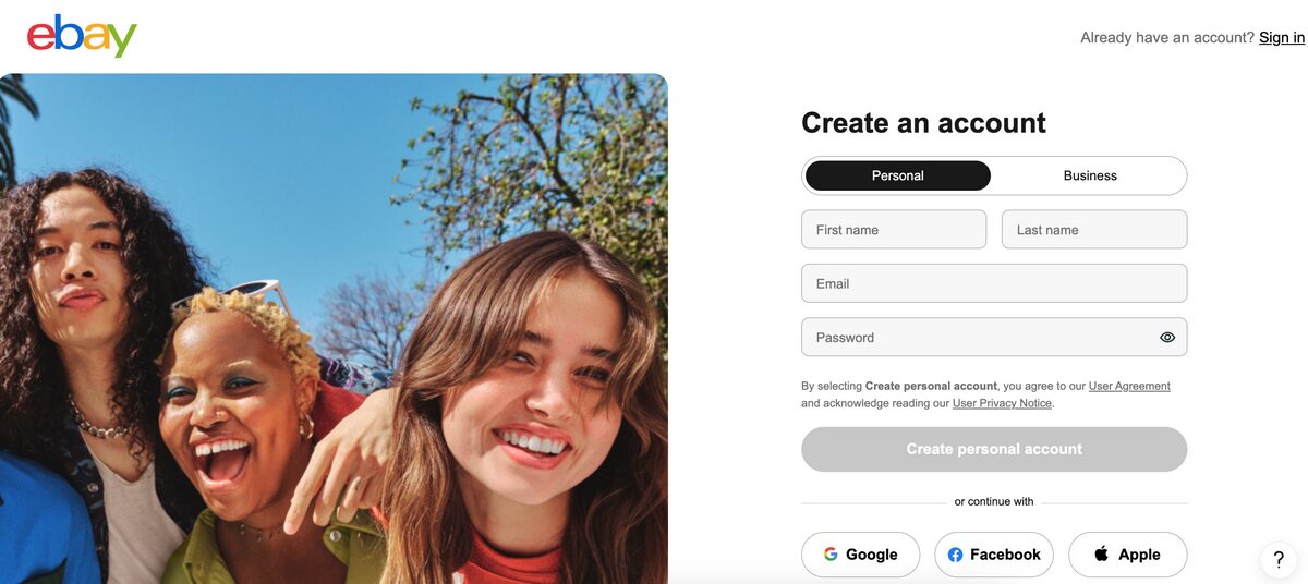 creating an eBay account for dropshipping