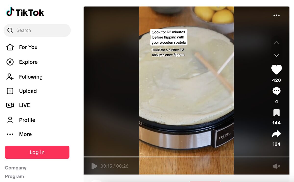 electric crepe maker tiktok ad