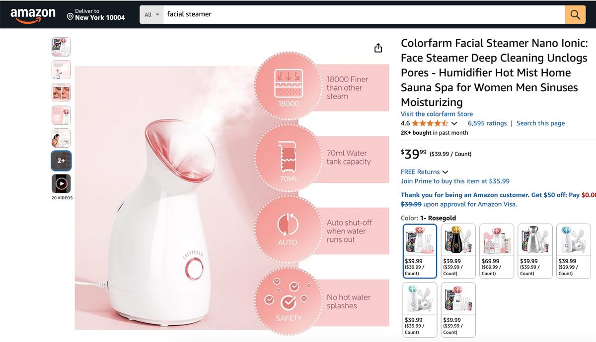 facial steamer dropship cosmetics