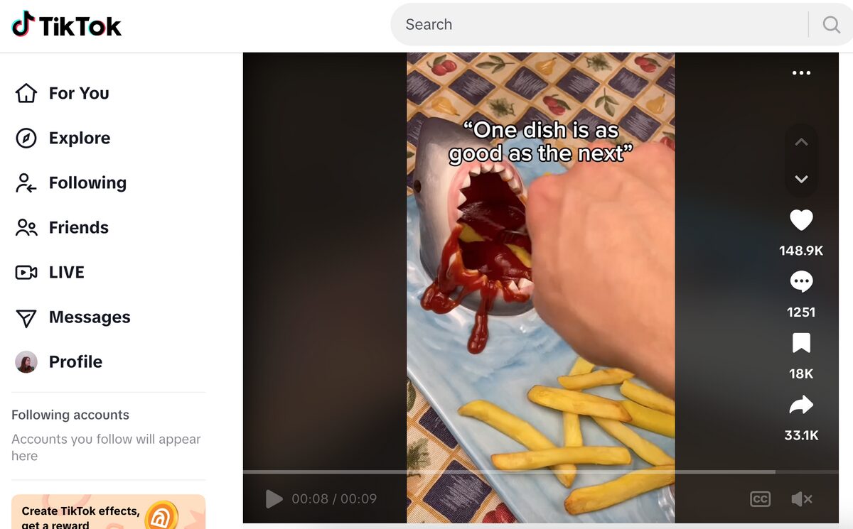 shark ceramic plate tiktok ad