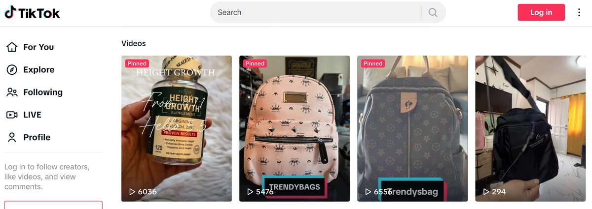 tiktok seller profile