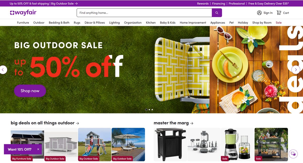 Wayfair for luxury dropshipping