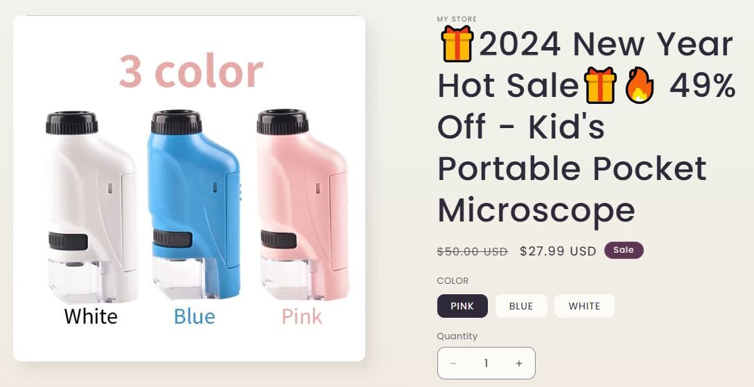 Portable Miniscope Products To Dropship Seller Website