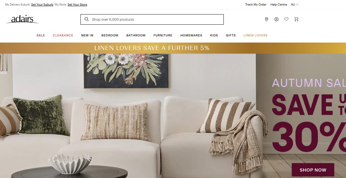 Adairs australia wholesale supplier