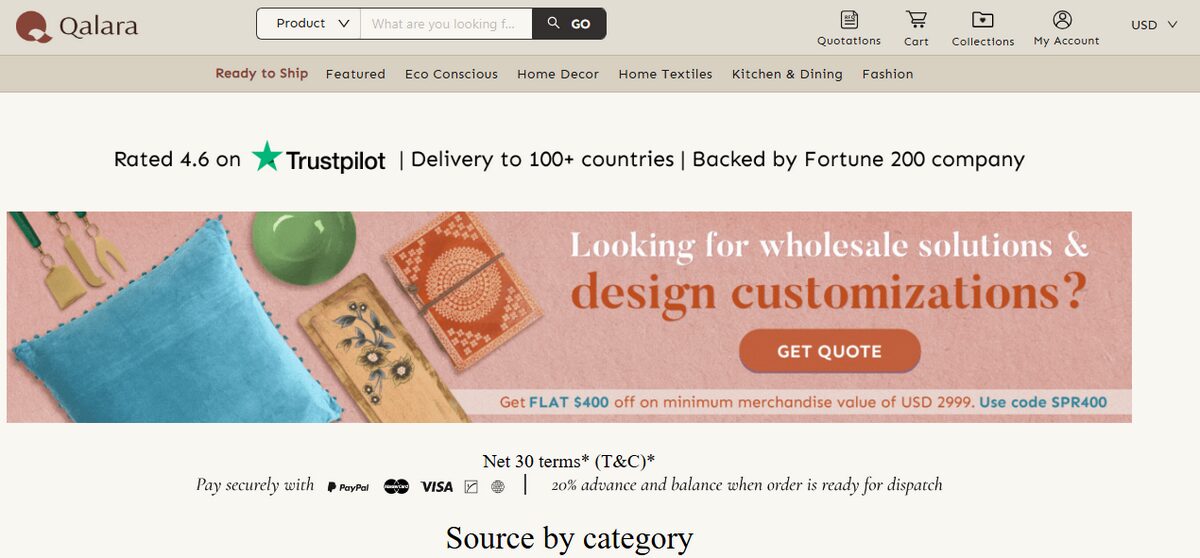 Qalara australia wholesale supplier