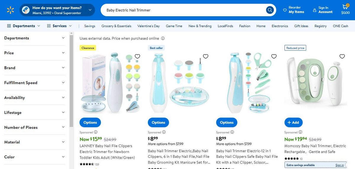 Electric Nail Trimmer dropshipping baby products