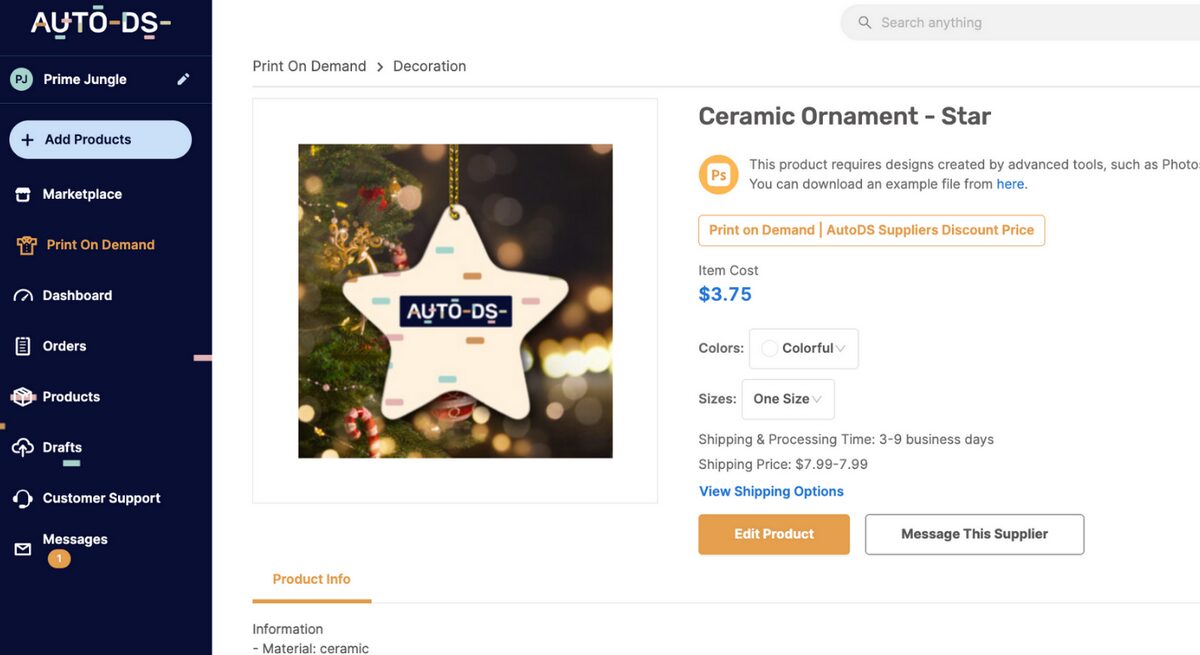 Print On Demand Ornaments