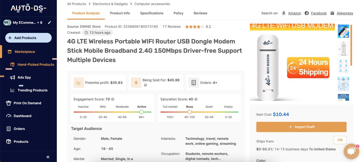 Wireless Portable WIFI Router AutoDS Hand Picked Products Hub