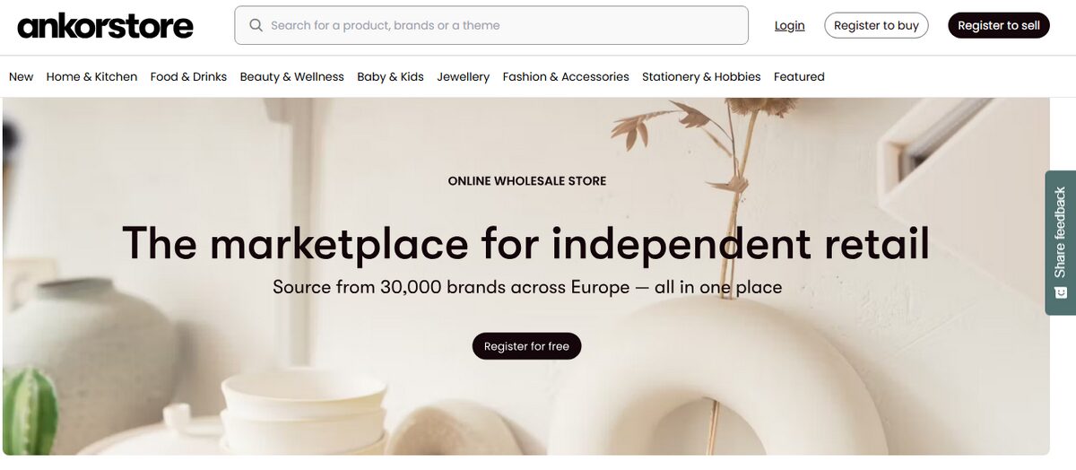 Ankorstore european wholesale supplier