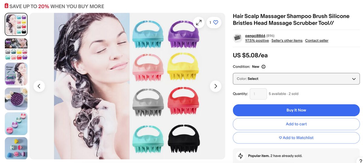 hair massage tool beauty dropshipping