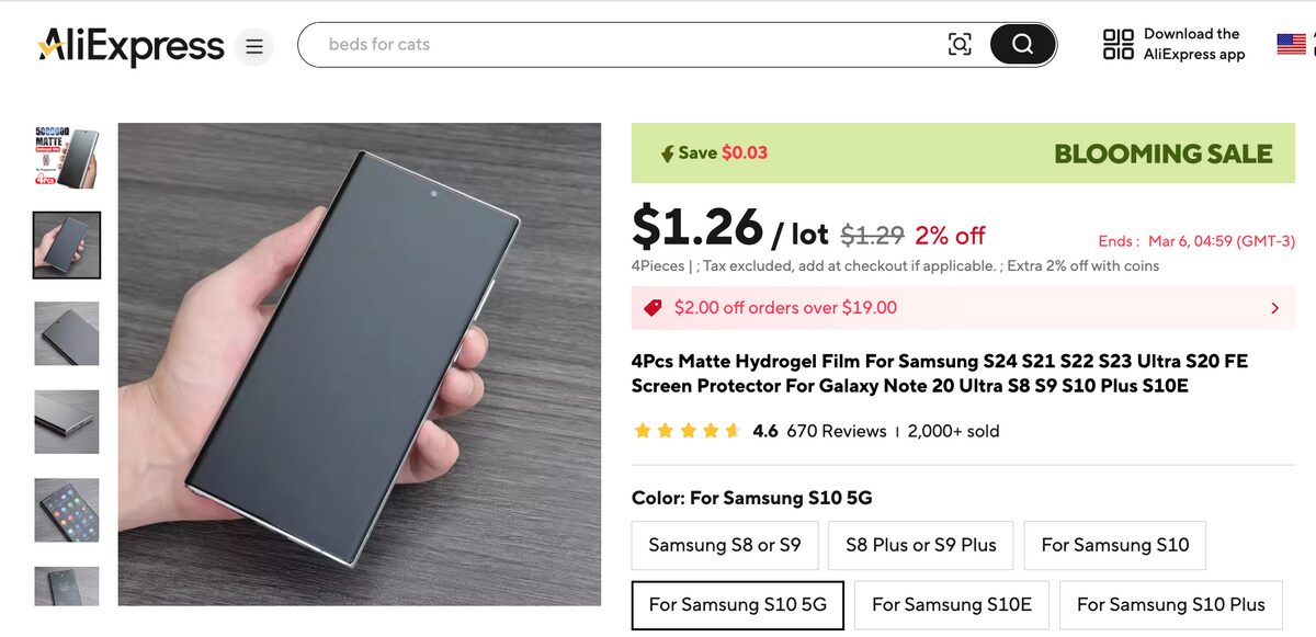 matte finish screen protectors dropshipping