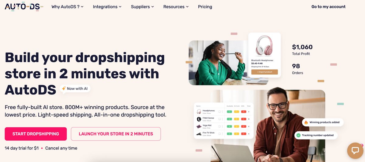 AutoDS automation for dropshipping in Australia