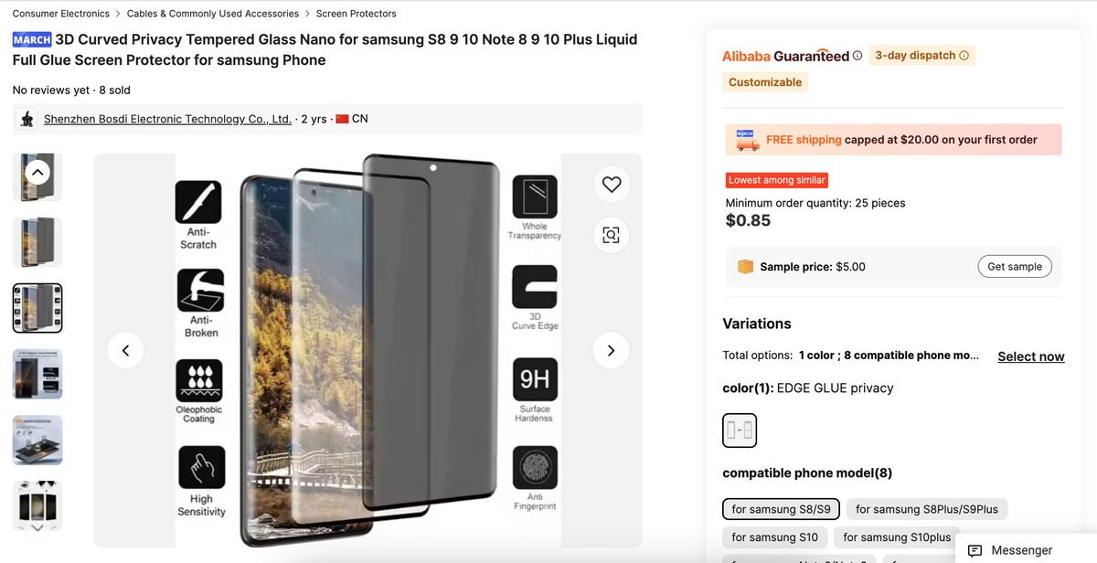 Full-Coverage Tempered Glass Protectors Alibaba