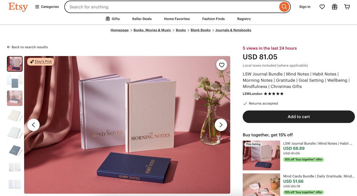 Mindfulness Journals Mental Health Self Care Dropshipping From Etsy