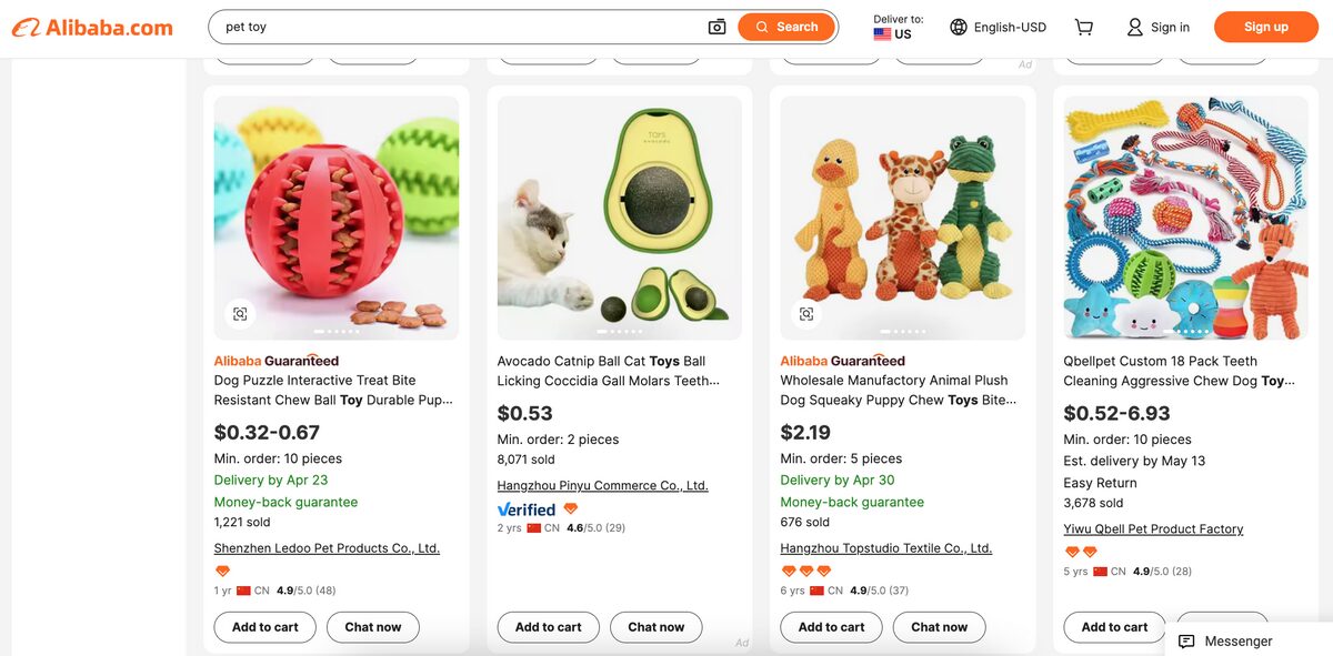 Pet Accessories Alibaba Dropshipping