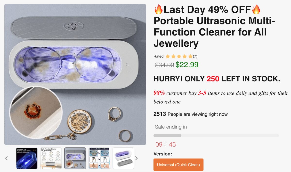 Ultrasonic Cleaner Seller Website