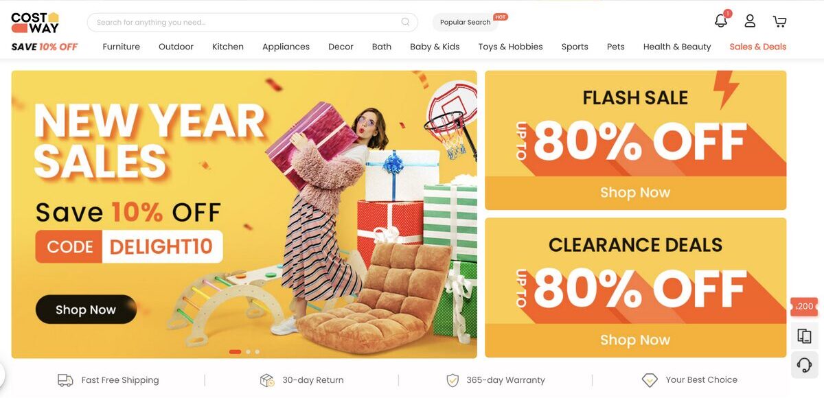 Costway alternatives to aliexpress for dropshipping