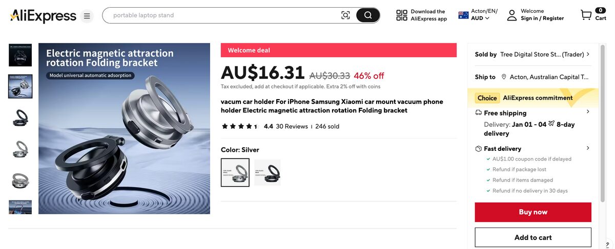 Magnetic Car Phone Holder AliExpress