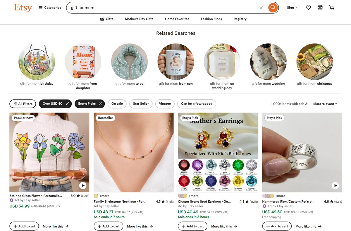 Etsy's top picks for luxury gifts