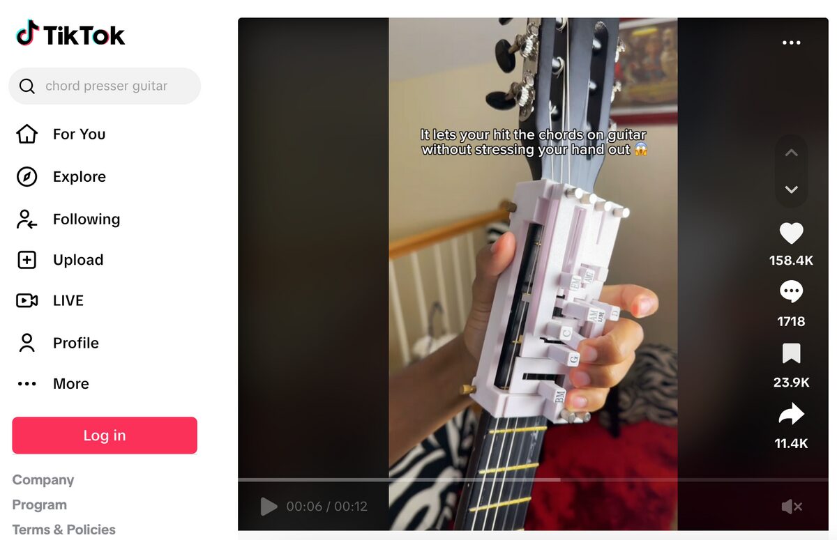 Guitar Practice Tool TiKTok Ad