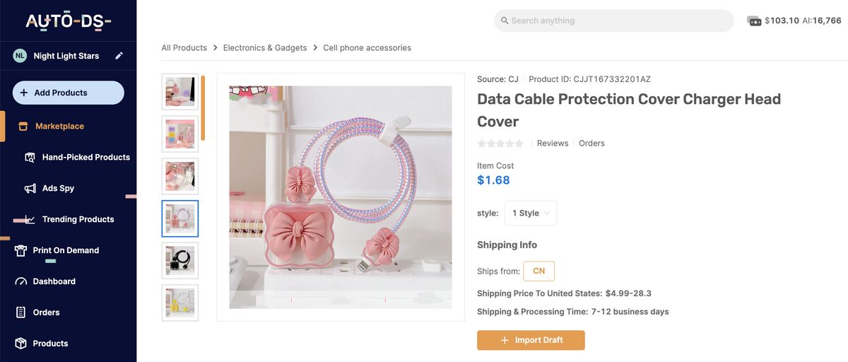 Charger Head Cover AutoDS Marketplace