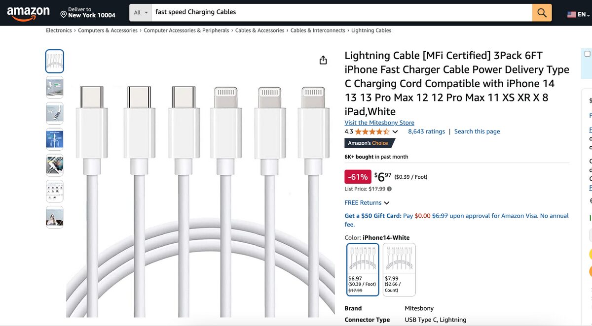 amazon dropshipping High-Speed Charging Cable
