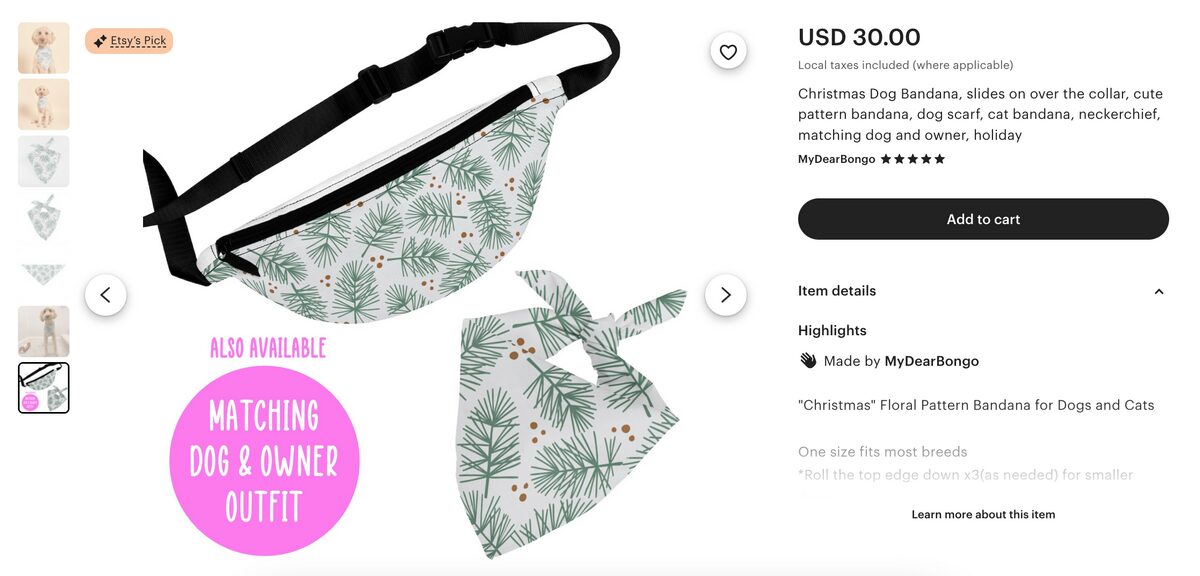 Pet Bandanas With Matching Owner Sets etsy