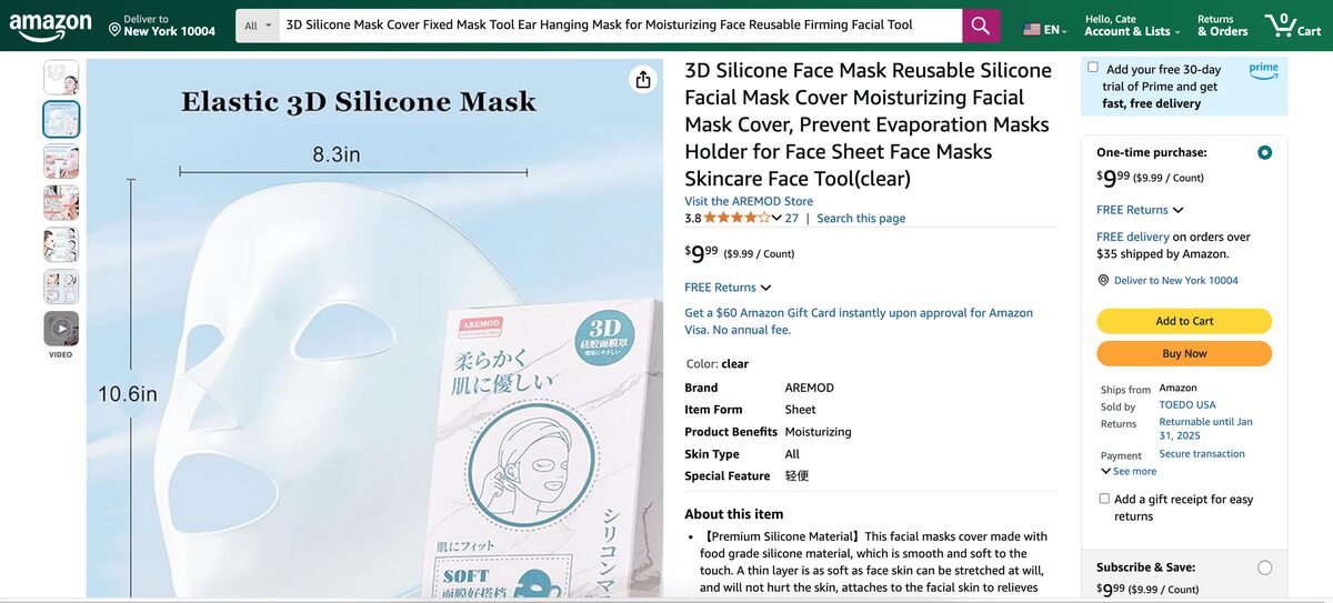 silicone mask best items to dropship in january 2025
