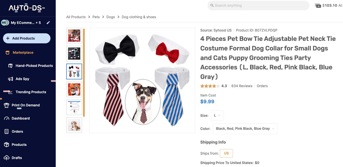 Pet Bow Ties And Neck Ties AutoDS