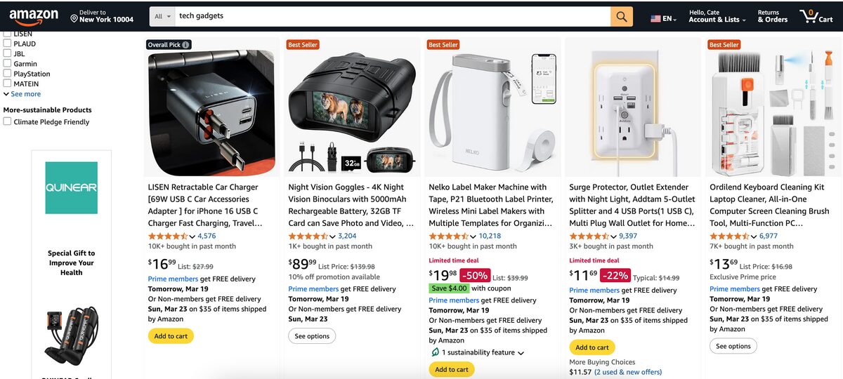 Amazon Tech And Mobile Accessories Dropshipping Supplier