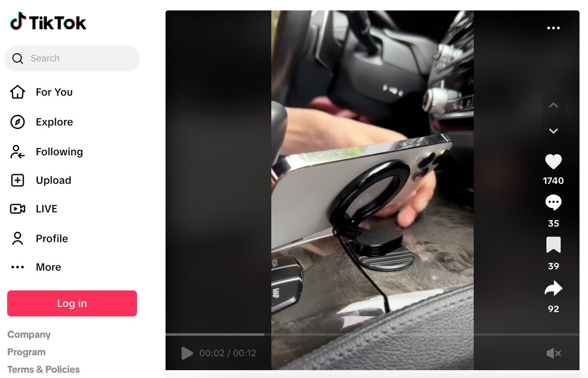 Magnetic Stand Phone Holder TikTok Ad